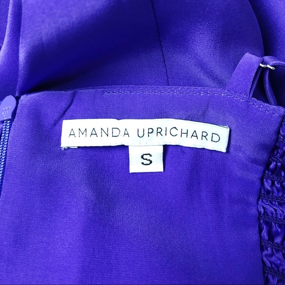 Amanda Uprichard Midtown Purple Silk Dress Size S - Picture 3 of 5